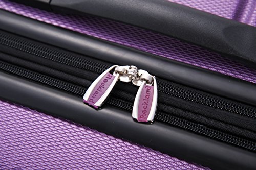 Rockland Melbourne Hardside Expandable Luggage with Spinner Wheels, 2TONEBLUE, 2 Piece (20/28)