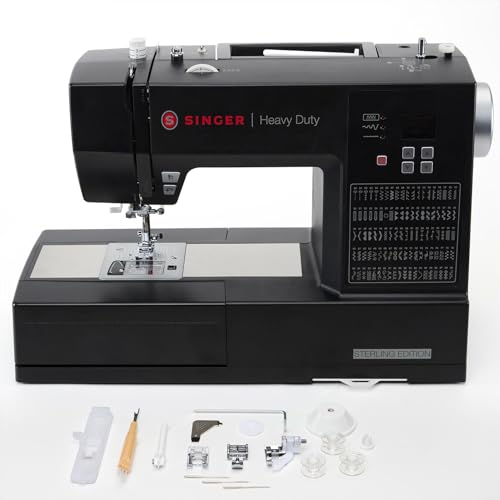 SINGER Heavy Duty 6600C Sterling Sewing Machine with Accessory Kit | Strong Motor with Enhanced Piercing Power, 215 Stitch Applications