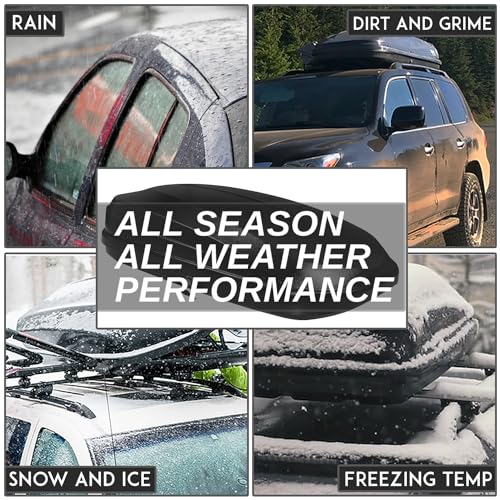 12.7 cu. ft. Rooftop Cargo Carrier ABS Lockable Heavy Duty Hard Shell Waterproof Car Roof Rack Luggage Carrier 55 x 34.5 x 14 Inches Black Textured