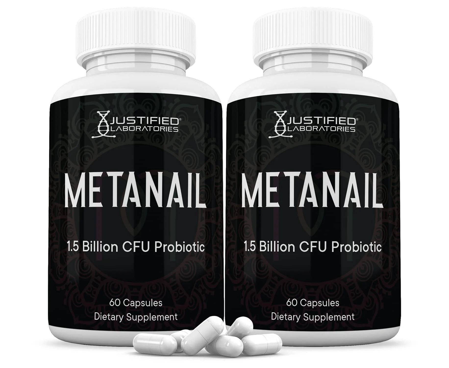 Justified Laboratories (2 Pack) Metanail 1.5 Billion CFU Probiotic Nail Support 120 Capsules - Kansas Nuitrition - HNZSDS
