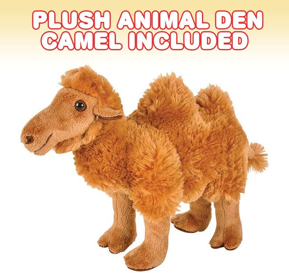 ArtCreativity Plush Camel Toy, 9 Inch Soft Humpback Camel Stuffed Toy for Kids, Cute Home and Nursery Animal Decorations, Zoo Party Prop