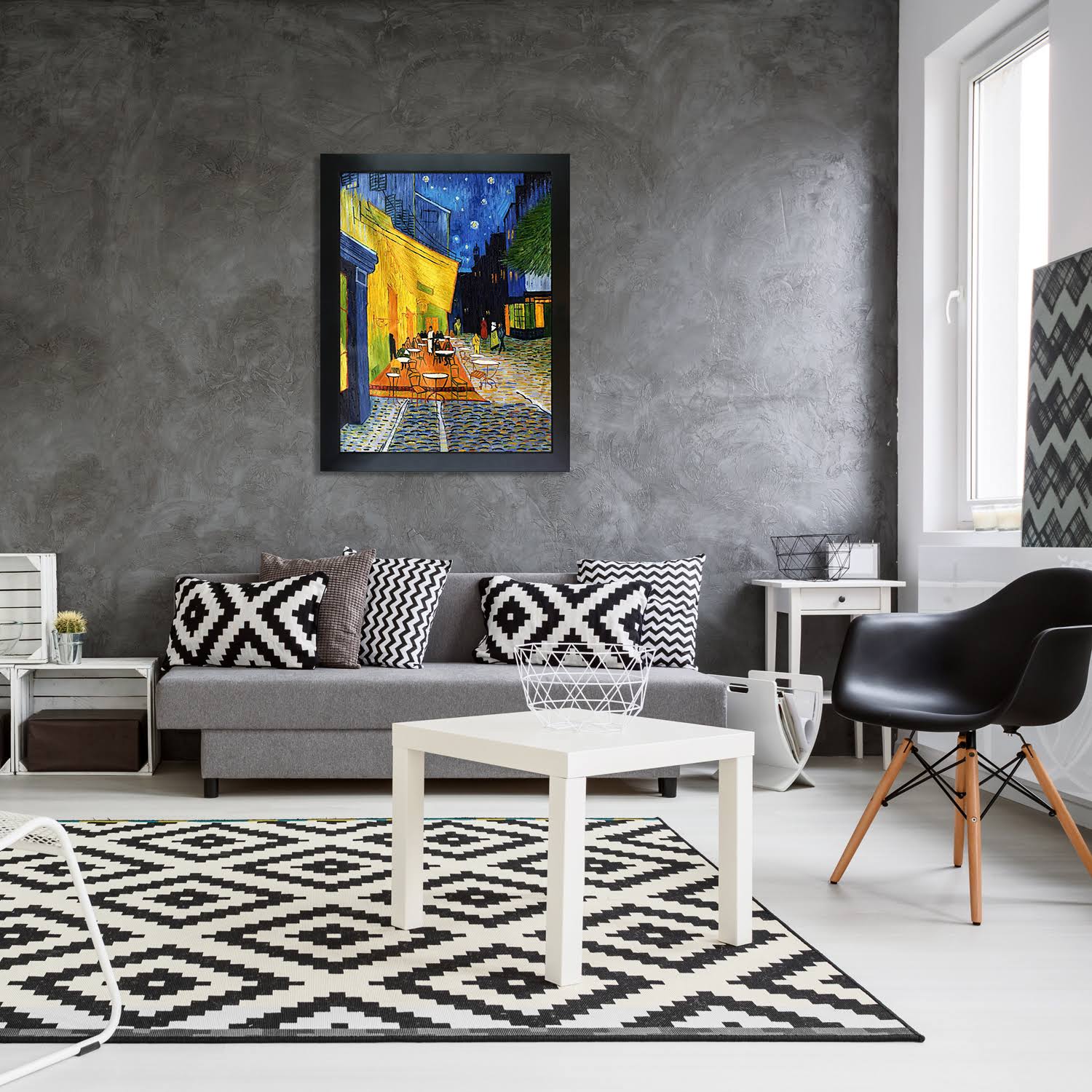 Vincent Van Gogh &Cafe Terrace at Night& Canvas Art
