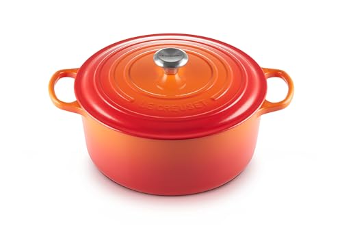 Le Creuset Enameled Cast Iron Signature Round Dutch Oven, 5.5 qt., Cerise
