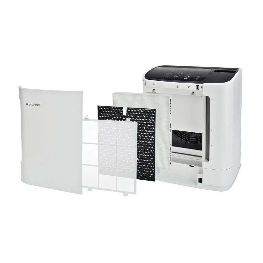 Brondell Revive PR50-W True HEPA Filtration Air Purifier and Humidifier, White