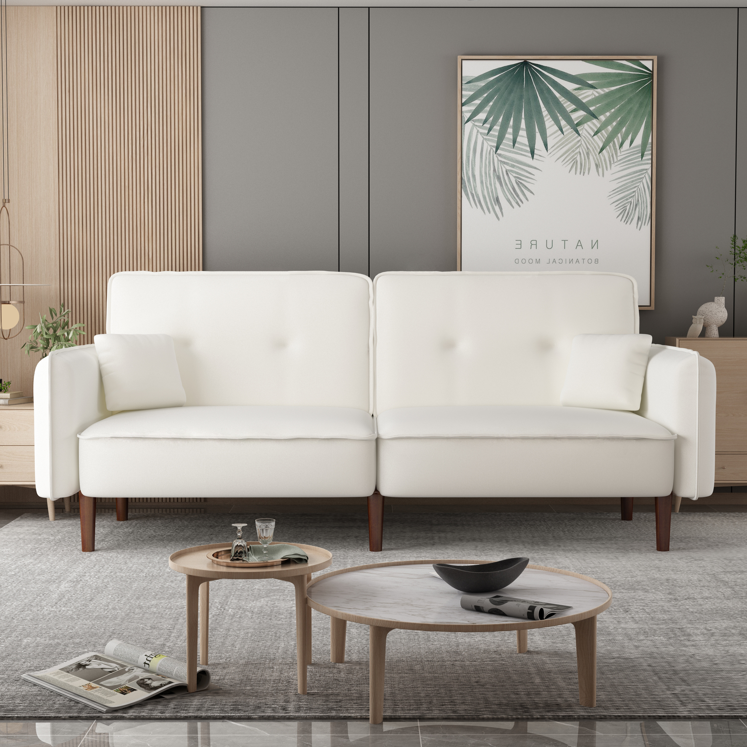 Cotton Linen Fabric Sofa Bed - 2 Packages - Upgrade Your Space