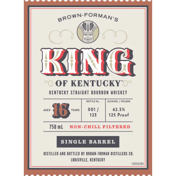 King Of Kentucky 16 Year Old Bourbon 2023 Release Single Barrel - Nestor Liquor