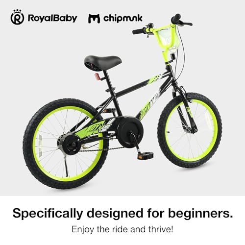 Chipmunk Kids Bike Toddlers 12 14 16 18 Inch Wheel Bicycle Beginners Boys Girls Ages 3-11 Years, Multiple Color Options