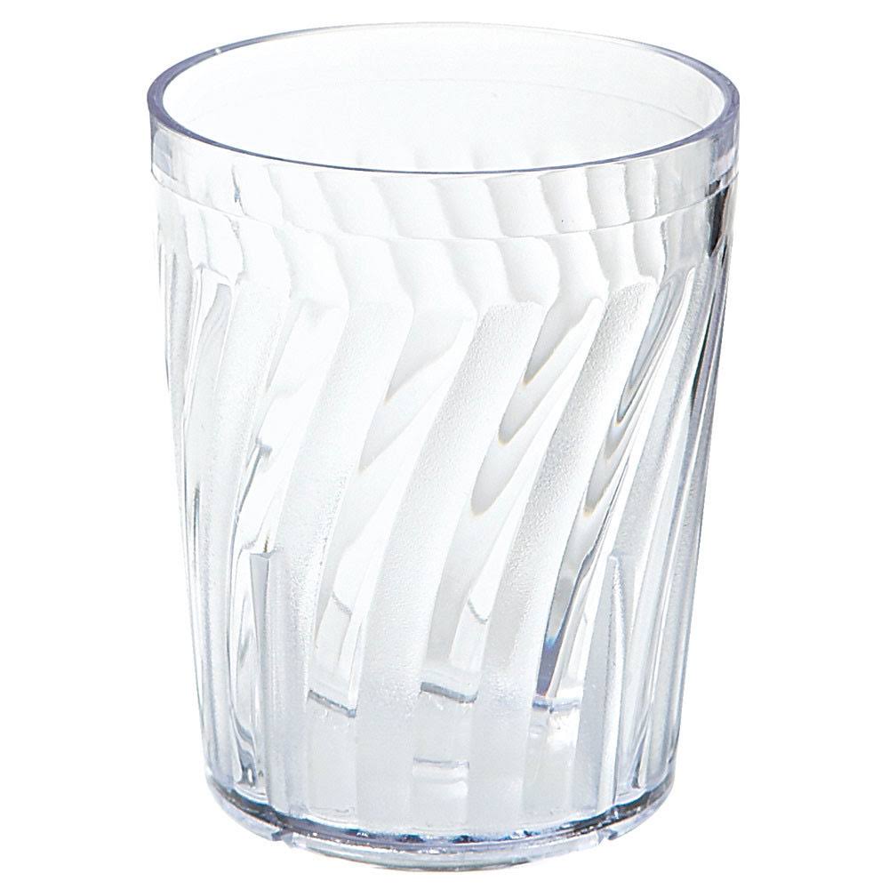 Plastic Reusable Tahiti Tumblers 6 oz 2. 63 x 3.13 Juice Clear SAN,36 Packs