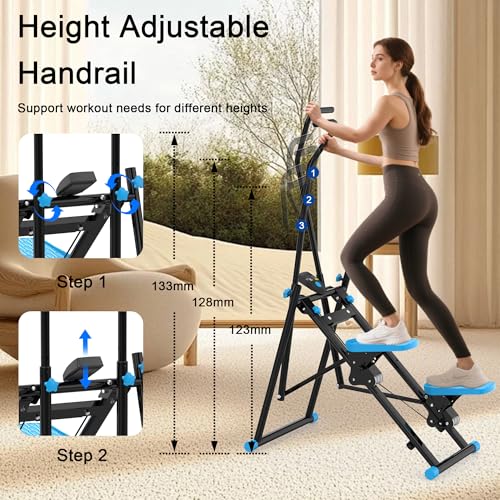 Stair Stepper for Home Gym, Vertical Stair Climber Cardio Exercise Machine for Full-Body Workout
