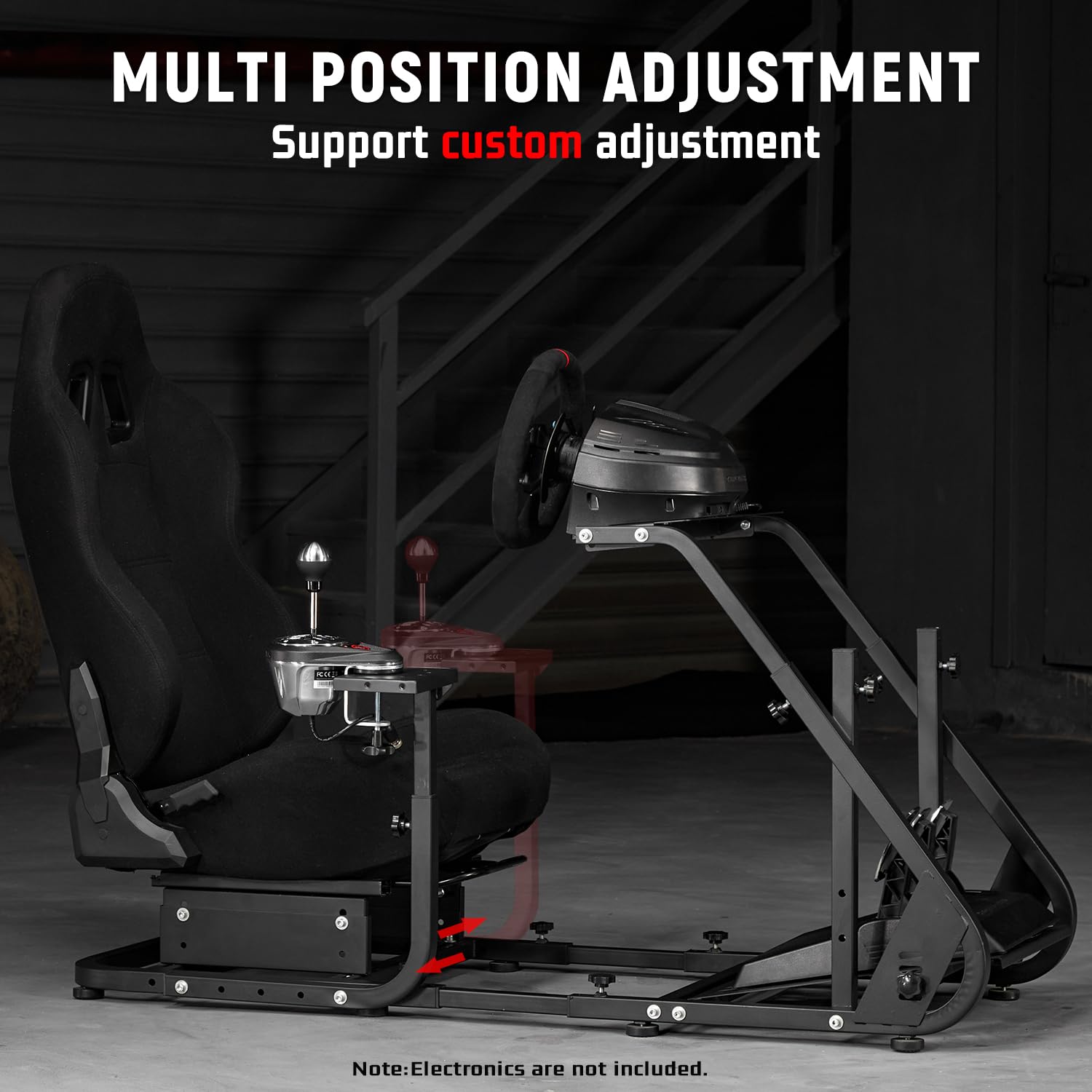 Dardoo G29 Racing Simulator Cockpit with Ergonomic Gaming Seat Fit for Logitech/Thrustmaster/Fanatec G25 G27 G923 T150
