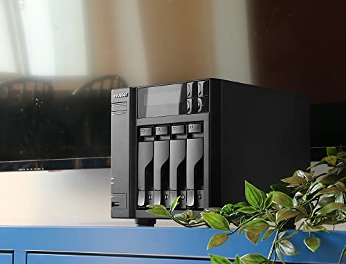 Asustor Lockerstor 4 Gen2 - AS6704T | 4-Bay NAS, Quad-Core 2.0GHz Processor, 4 M.2 NVMe Slots (PCIe 3.0), Dual 2.5GbE, Expandable to 10GbE