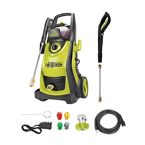 Sun Joe Electric Pressure Power Washer, 2030 PSI (PWMA Certified), 1.2 GPM, Dual Soap Tanks, (35-FT GFCI Water-Safe, Power Cord), SPX3000