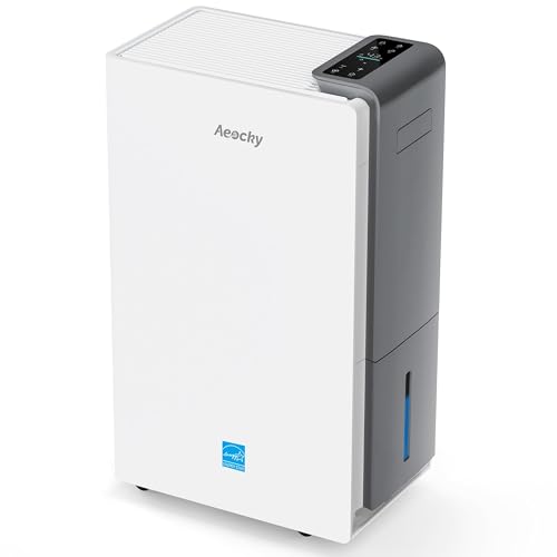 4500 Sq.Ft Most Efficient Energy Star 2025 Dehumidifier,AEOCKY Max 80 Pint/D(Standard 56Pint/D) Smart Compressor Dehumidifier with Drain Hose
