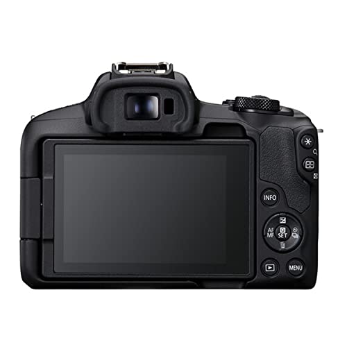 Canon EOS R50 Mirrorless Camera with 18-45mm Lens + 128GB Extreme Memory, Wireless Lavalier Microphones, Lenses, Filters, Case, Tripod, Flash