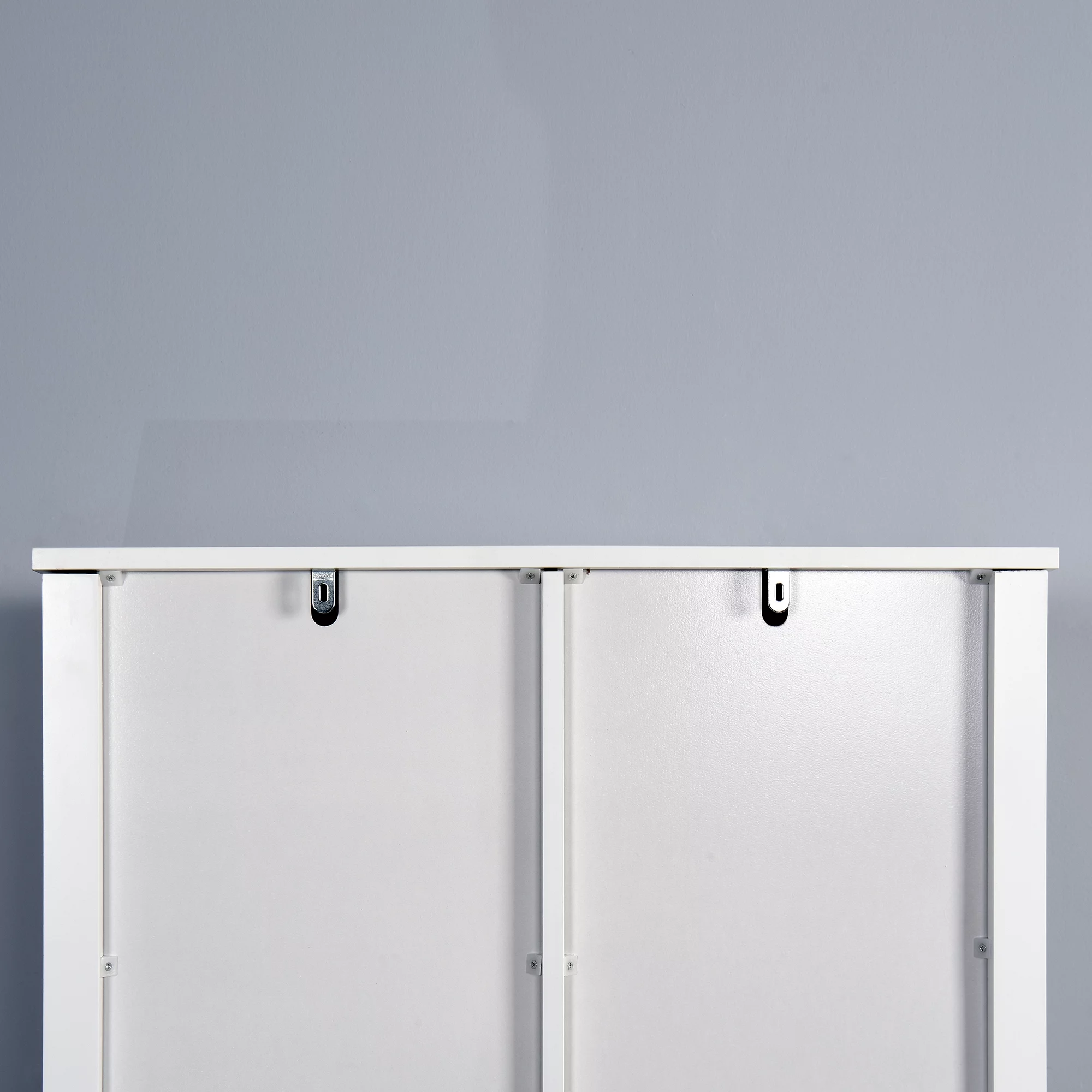 SUXXAN Over-the-Toilet Storage Cabinet, Space-Saving Bathroom Cabinet, with Adjustable Shelves and A Barn Door 27.16 x 9.06 x 67 inch
