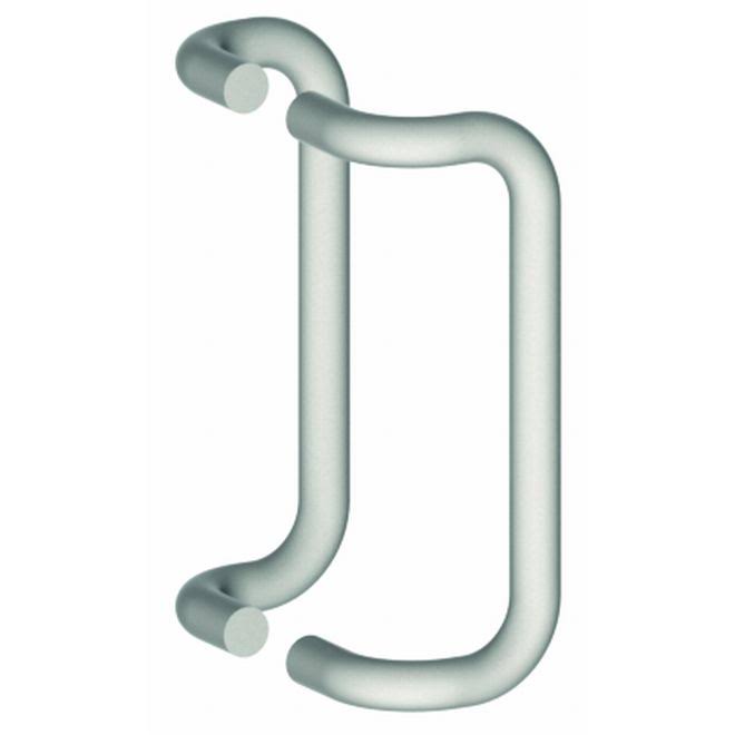 Hager 3/4x22 Round 8x22 Center to Center 90 Degree Offset Back to Back Push and Pull Set #028763 Satin Chrome Finish - 21G26D