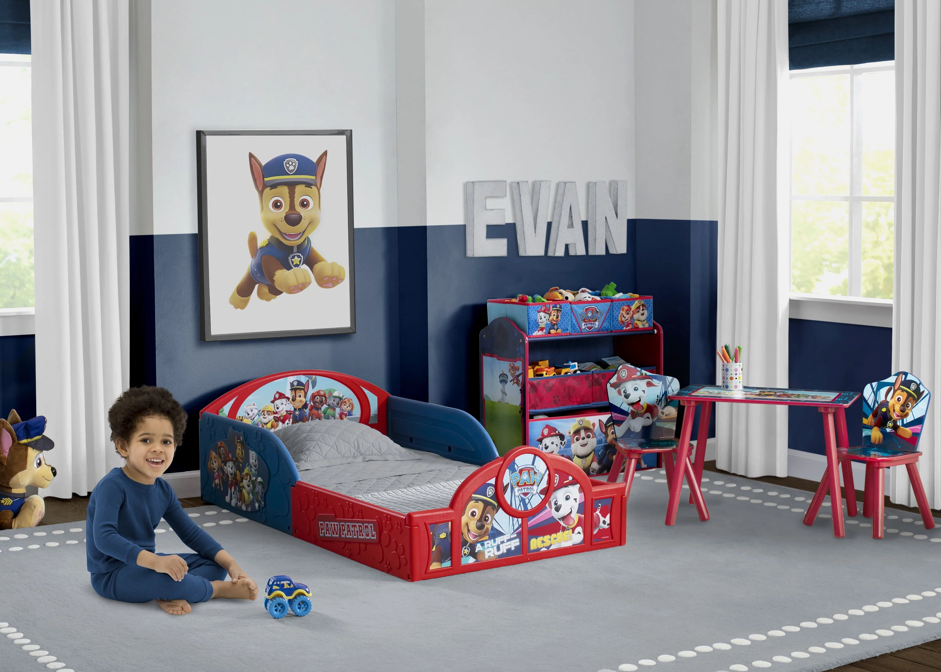 Nick Jr. PAW Patrol Plastic Sleep and Play Toddler Bed by Delta Children