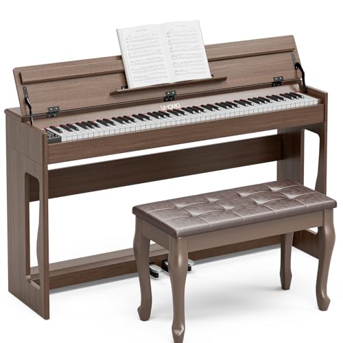 UMOMO 88 Weighted Key Digital Piano with Duet Piano Bench