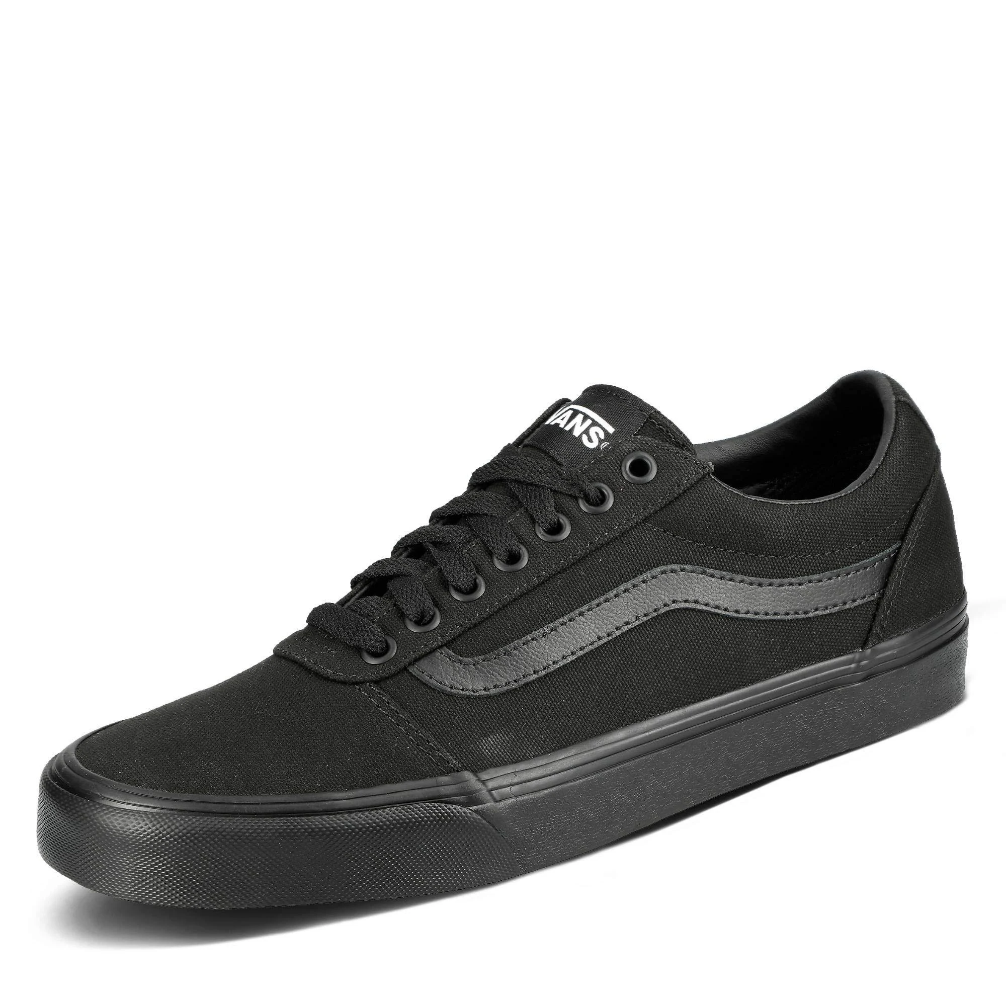 Vans Men&s Ward Canvas Trainers, Black