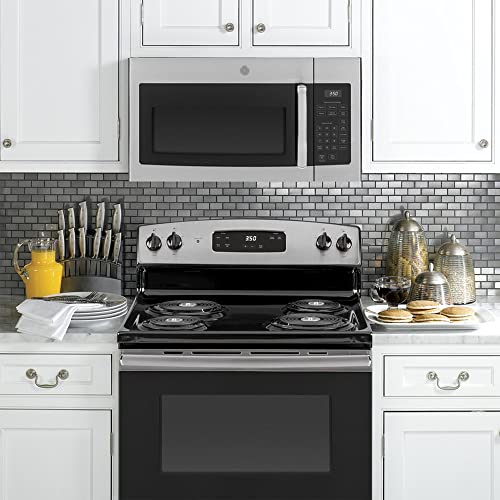 GE JVM3160 1.6 Cu. Ft. Over-the-Range Microwave Oven Bundle with Premium 2 YR CPS Enhanced Protection Pack
