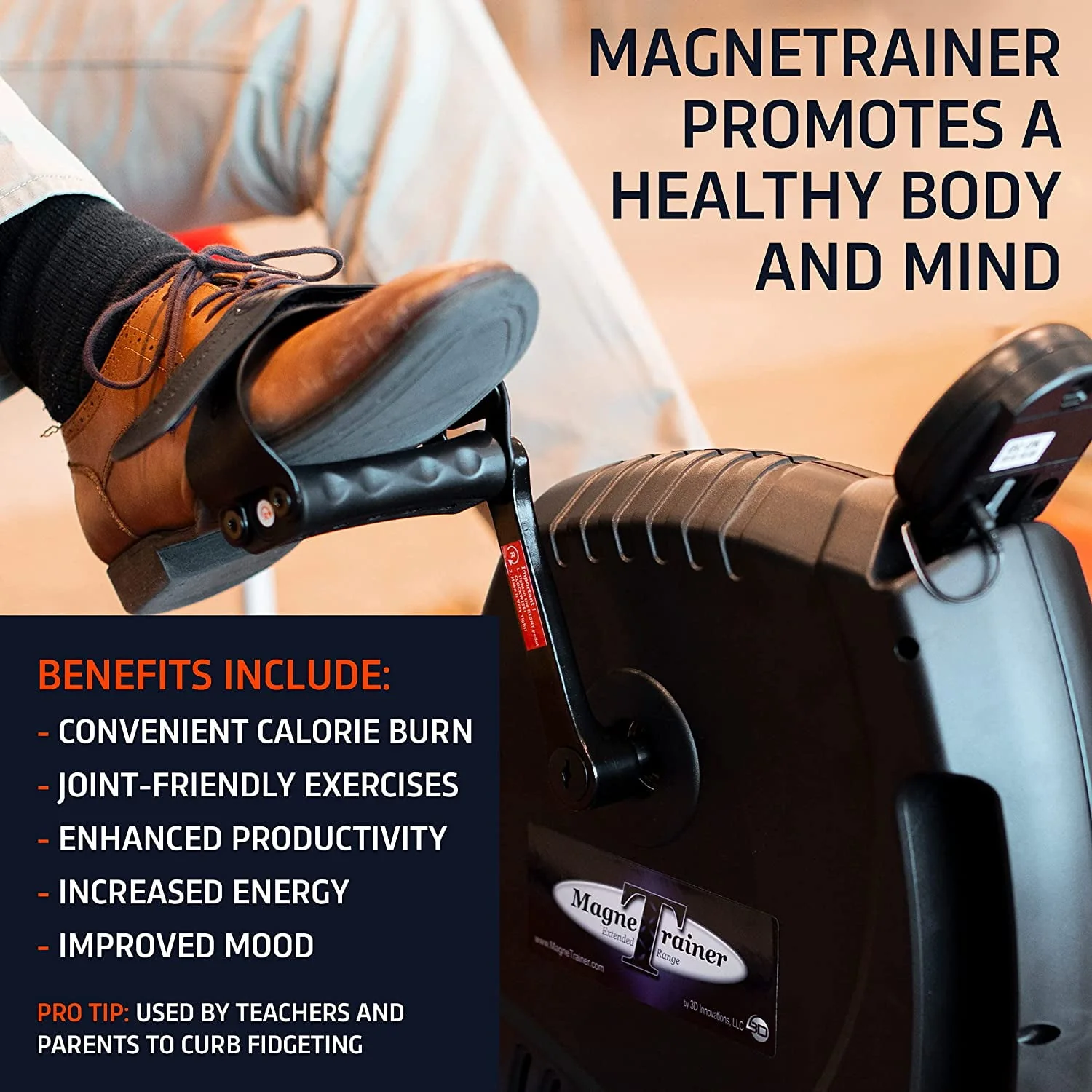 MagneTrainer-ER Mini Exercise Bike Arm and Leg Exerciser
