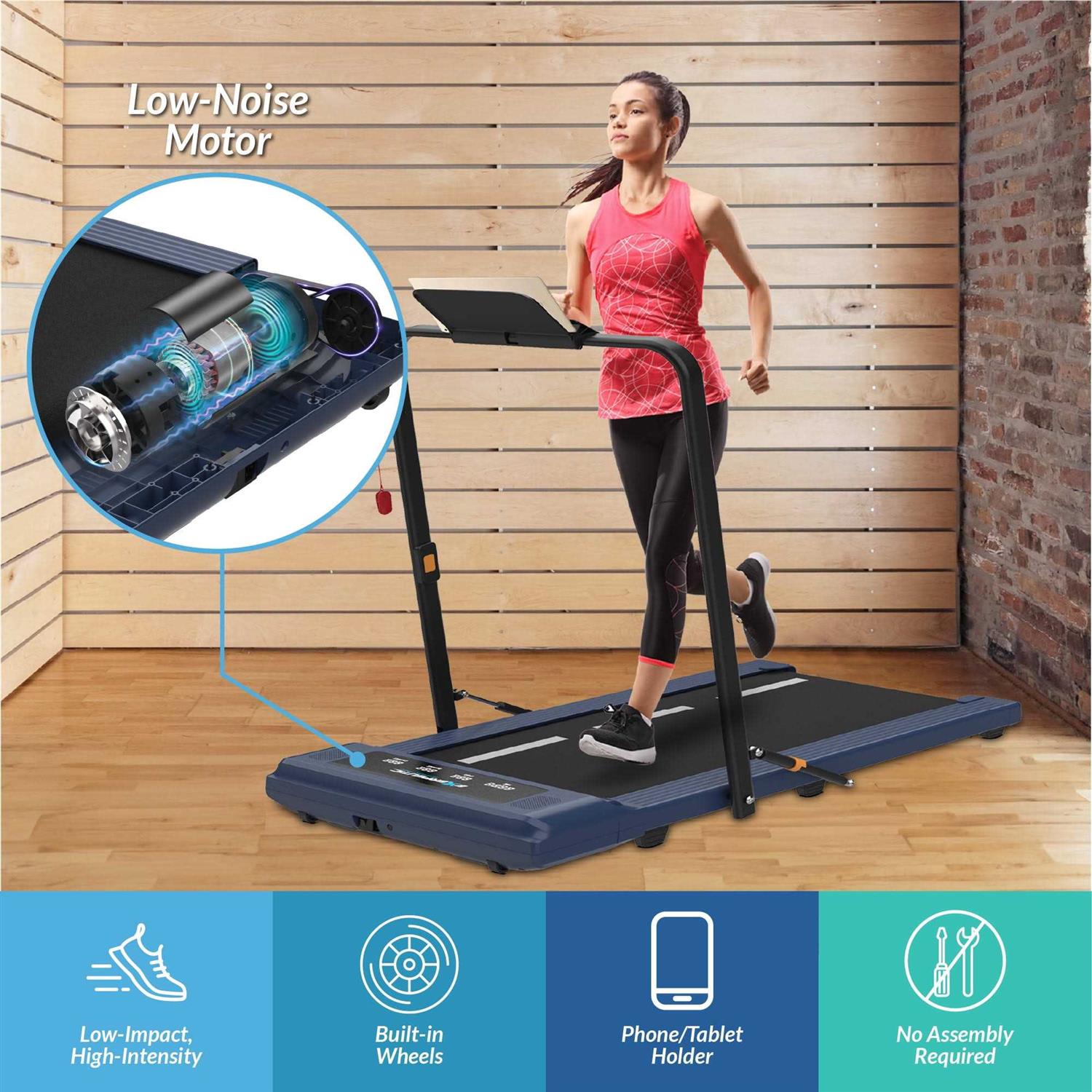 Exerpeutic SuperMax 400 Lbs. Weight Capacity Treadmill |2 -in 1 Under Desk Treadmill|Walking Pad - Sports Supplies Online Store