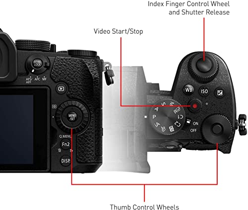 Panasonic LUMIX G95D 20.3 Megapixel Mirrorless Camera, 12-60mm F3.5-5.6 Micro Four Thirds Lens, 5-Axis Dual I.S. 2, 4K 24p 30p Video