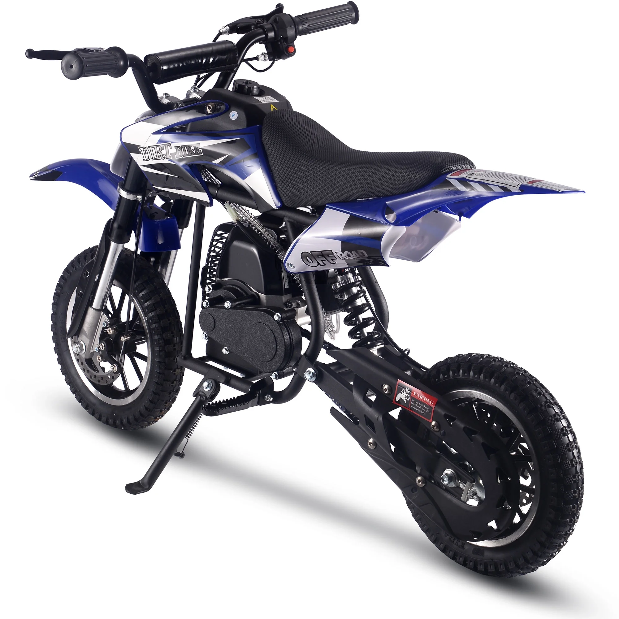 MotoTec DB-01 50cc 2-Stroke Kids Gas Dirt Bike Blue - Radiant Selections