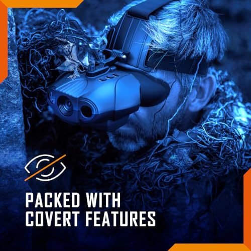 Nightfox Swift 2 and Swift 2 Pro Night Vision Goggles | Head Mounted | 1x Magnification | 1080P HD | USB Rechargeable | Digital Infrared Night Vision