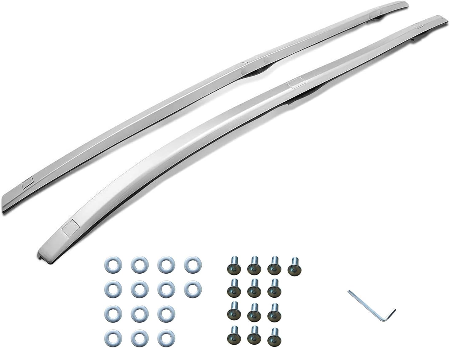 CARMOCAR Car Roof Rack Side Rails Replacement for Honda CRV 2012 2013 2014 2015 Silver 2 Pcs Rooftop Cargo Carrier Top Side Rails