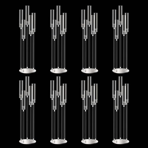 35inch 10pcs Black Candelabra Centerpieces for Tables 5 Arms Wedding centerpieces for Decorations