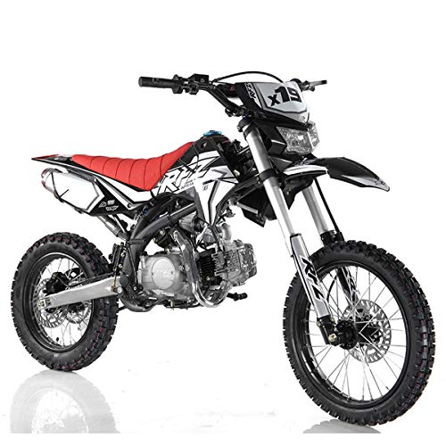 X-PRO 125cc Adult Gas Dirt Pitbike with Headlight, Black