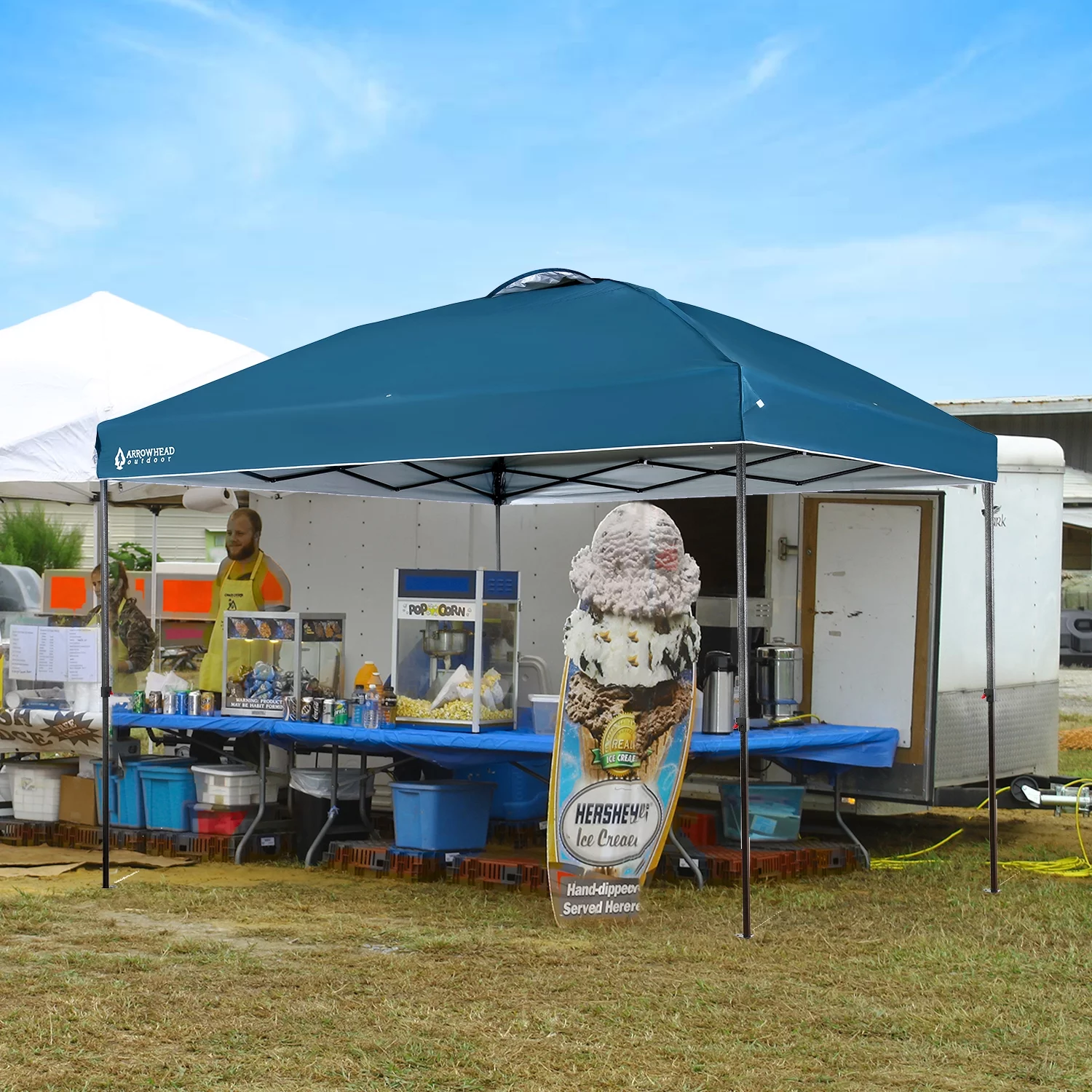 ARROWHEAD OUTDOOR 12’x12’ Pop-Up Canopy & Instant Shelter, Easy One Person Setup, Water & UV Resistant 150D Fabric