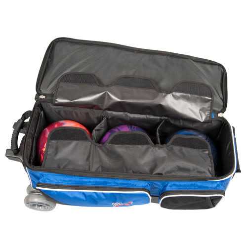 KR Strikeforce Royal Flush 4x4 Roller Black/Red Bowling Bag - Sports Supplies Online Store