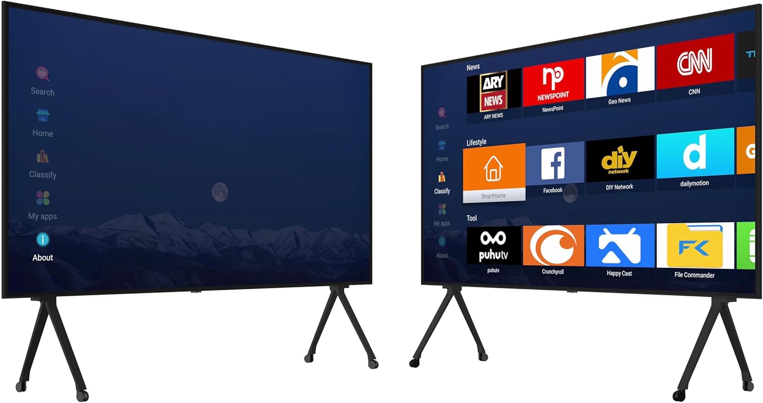 100 Inch Portable Smart UHD 4K TV 3840x2160 Screen Displays; TS100TD, Full Array LED Backlight, Incredible Depth, Richness and Detail