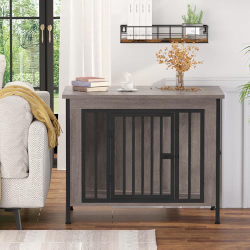 EasyCom 39.96" XL Wooden Large Dog Crate Furniture for Medium and Large Breed