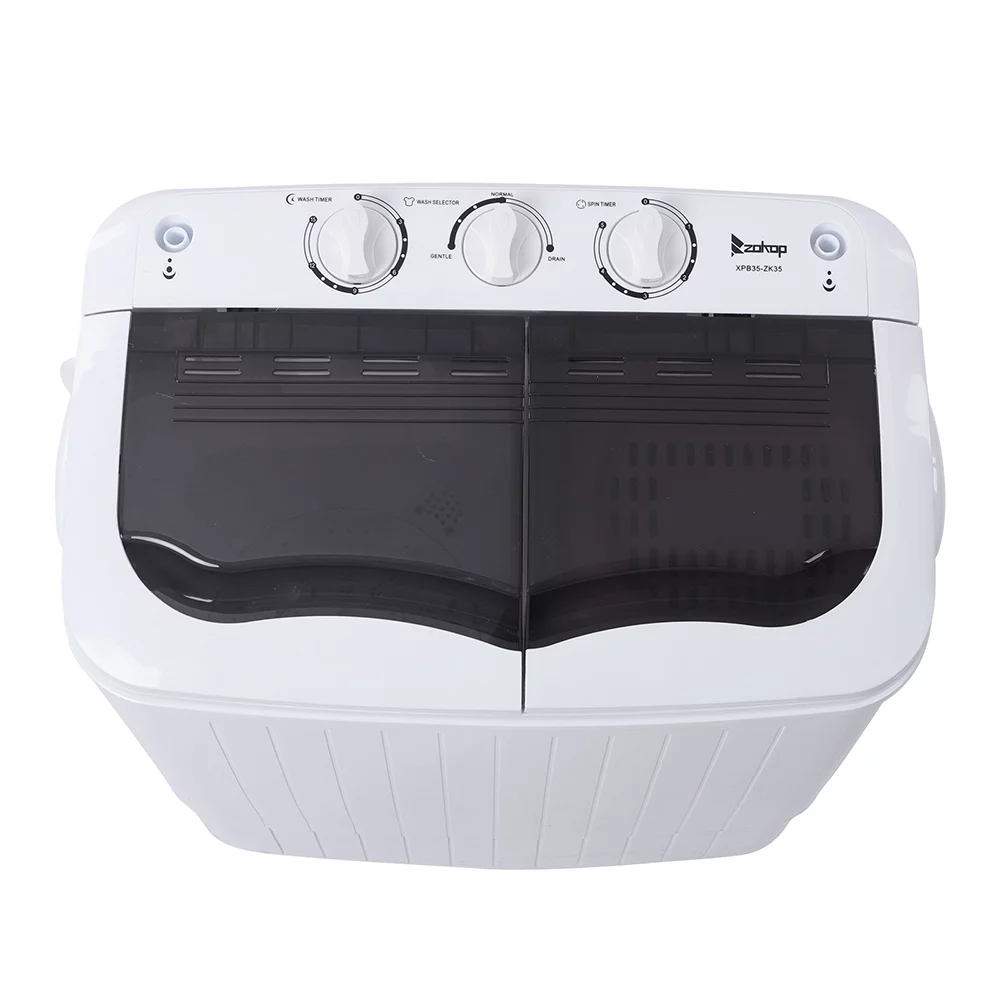 Washing Machine, 14.3 lbs Twin Tub Washer Machine and Dryer Gray