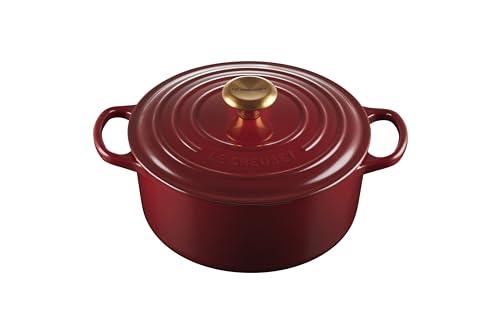 Le Creuset Enameled Cast Iron Signature Round Dutch Oven, 5.5 qt., Cerise