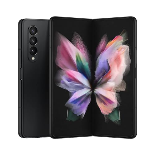 SAMSUNG Galaxy Z Fold 3 5G US Version, 256GB, Phantom Black - Unlocked (Renewed)