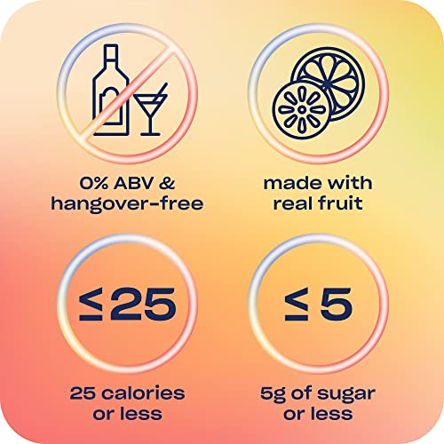 Recess Zero Proof Craft Mocktails, Alcohol Free Drinks, With Adaptogens, Non-Alcoholic Beverage Replacement, Mixer, Celebration, Party