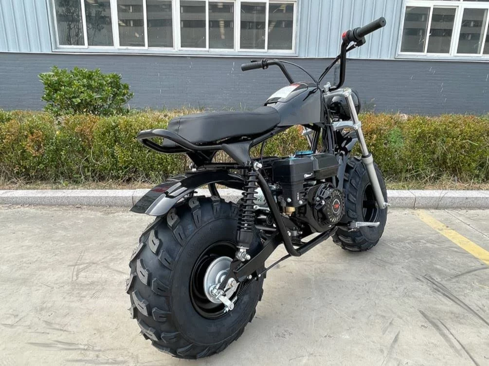 Vitacci MudStar 200 OffRoad Super Bike Motorcycle 200cc Trail Bike for Youth and Adults Pull Start Engine Wide Tires Powersport ( Color : Black )