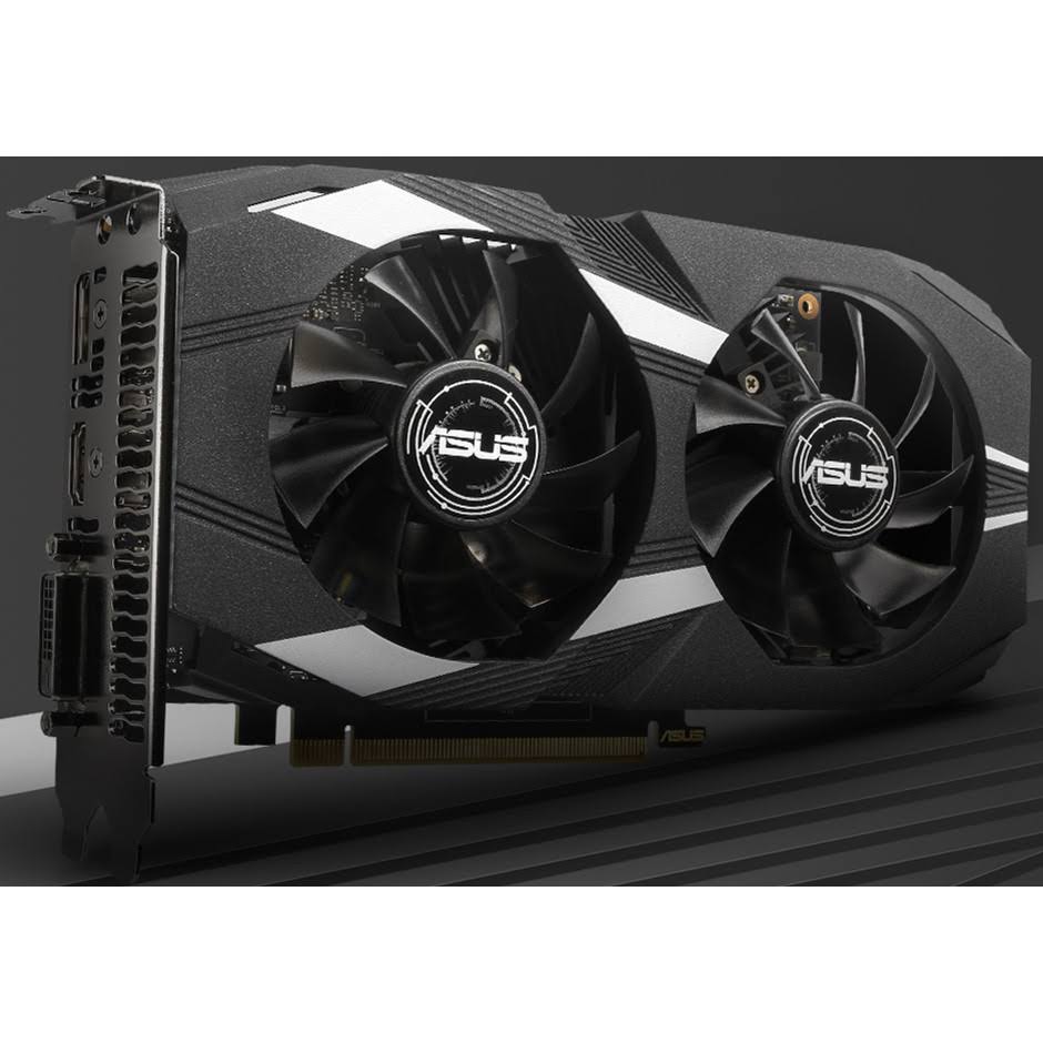 ASUS GeForce GTX 1650 DUAL 0-O4G OC Edition Graphics Card - 4 GB GDDR5 - 128-bit - 1485 MHz