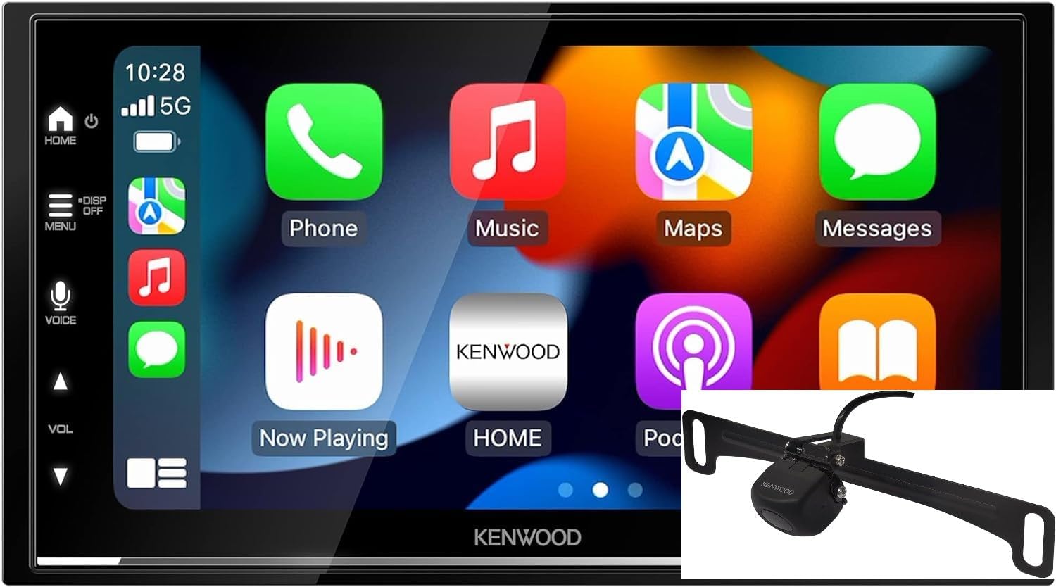 KENWOOD DMX7709S 6.8-Inch Capacitive Touch Screen, Car Stereo, CarPlay and Android Auto, Bluetooth