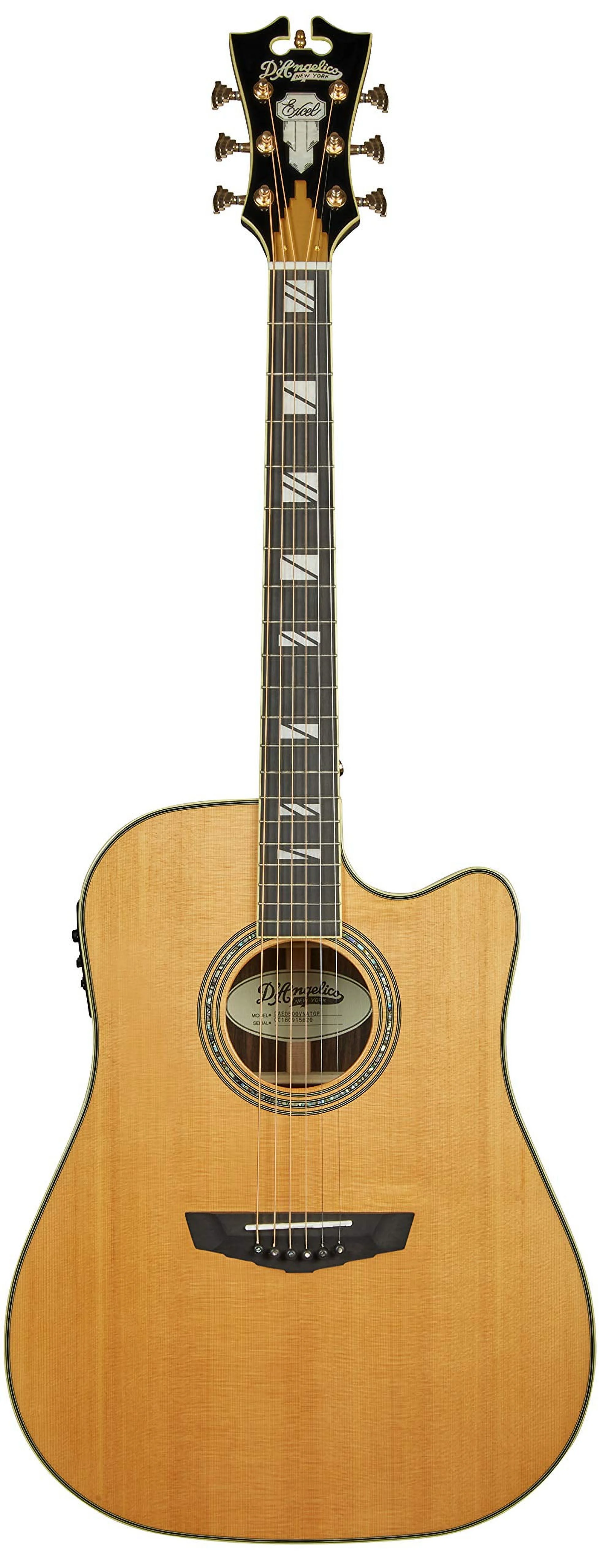 D'Angelico Excel Bowery Acoustic-Electric Guitar, Vintage Natural - Curated Treasures Market