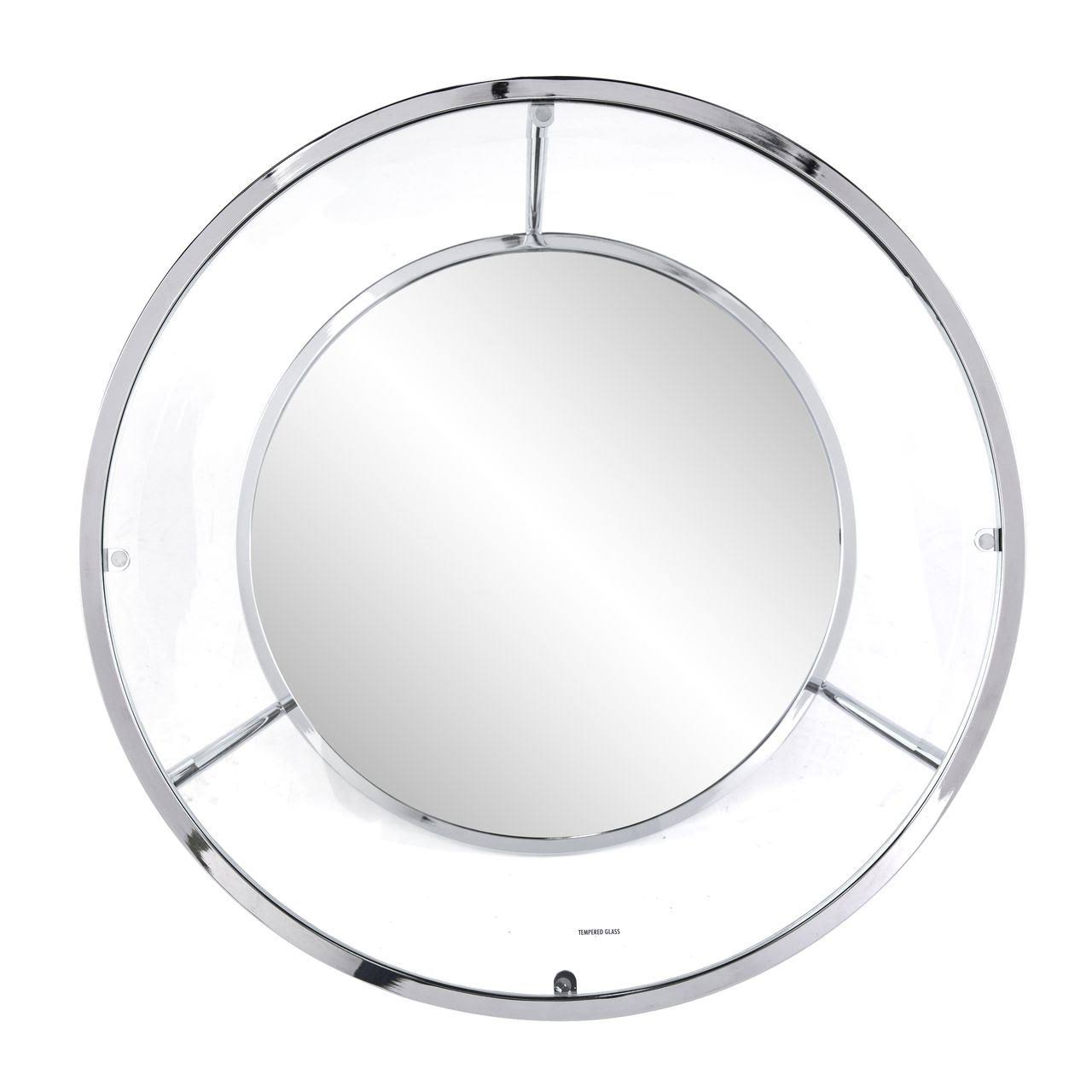 Southern Enterprises Risa End Table in Chrome