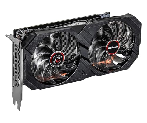 ASRock AMD Radeon RX 570 Phantom Gaming Elite 8GB GDDR5 GPU, 1270 MHz / 7000 MHz, Striped Axial Fan, Silent Cooling