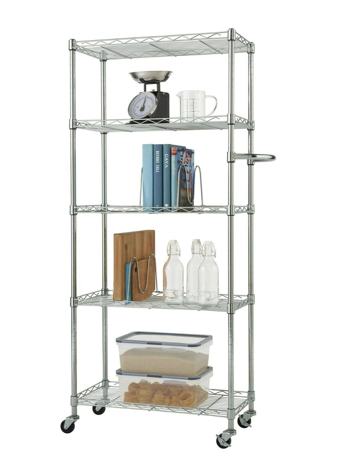 Trinity Basics EcoStorage 5-Tier Pantry Rack - Chrome