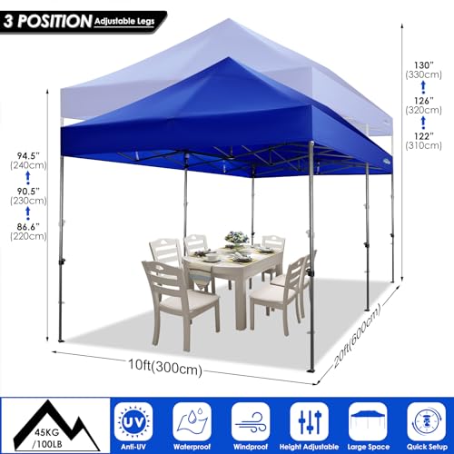 COBIZI 13x26 Pop Up Tent 13x26 Canopy with Sidewalls Heavy Duty Canopy Party Tent for Parties