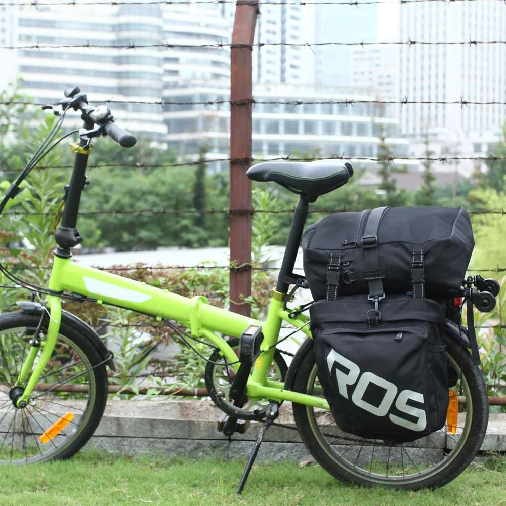 3 in 1 Multifunction Road MTB Mountain Bike Bag Pannier Rear Seat Trunk Bag