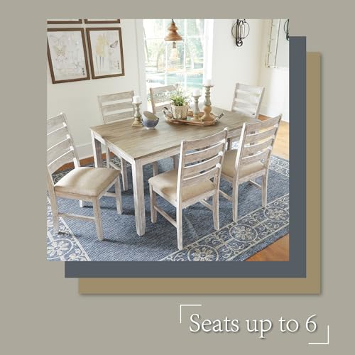 Signature Design by Ashley Caitbrook Rustic 7 Piece Dining Set, Include Table and 6 Chairs, Gray